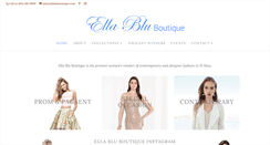 Desktop Screenshot of ellabluboutique.com