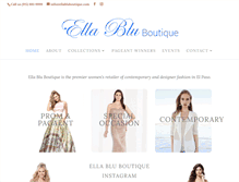 Tablet Screenshot of ellabluboutique.com